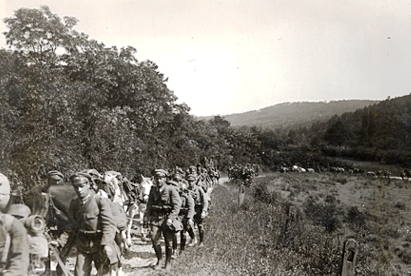 Bundesheer auf dem Marsch